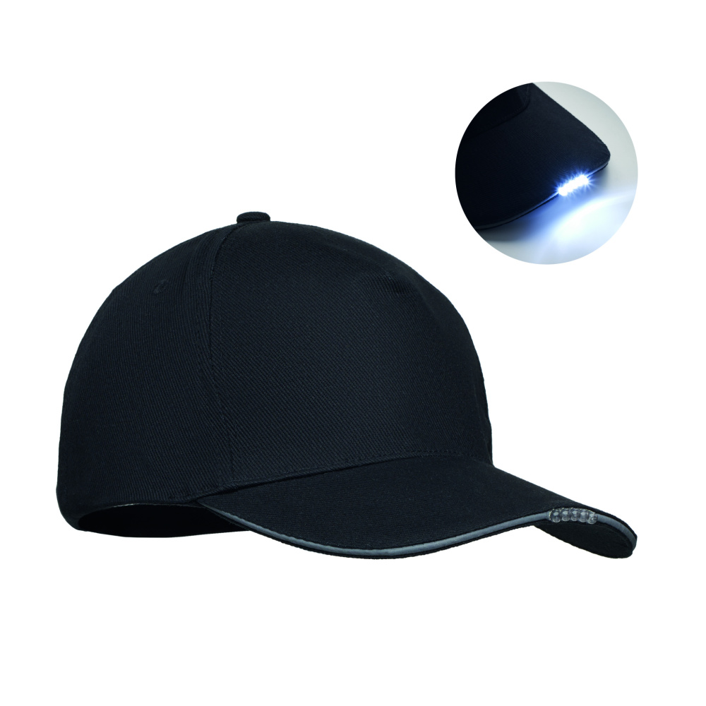 Logotrade Geschäftsgeschenke das Foto: Baseball Kappe mit LED 220g/m²