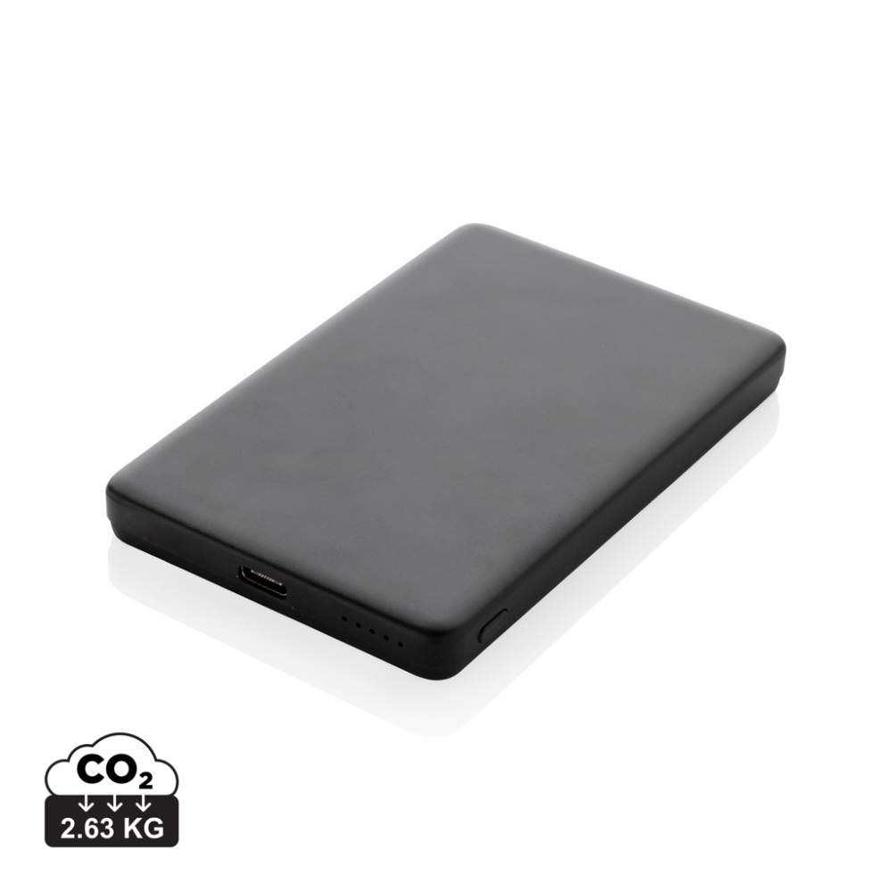 Logotrade Geschäftsgeschenke das Foto: Orion 5.000mAh 5W magnetische Powerbank aus RCS rec. Alu