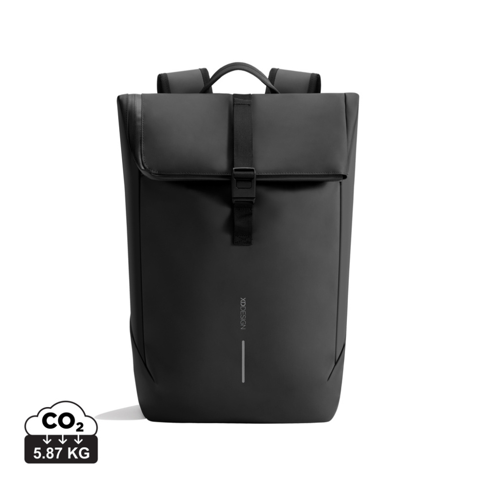 Logotrade werbemittel das Foto: Urban wasserabweisender Flap-Top Rucksack