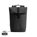 Urban wasserabweisender Flap-Top Rucksack, Schwarz