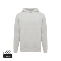 Iqoniq Yengo Hoodie mit Seitentaschen aus rec. Baumwolle, hellgrau meliert