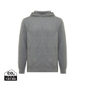 Iqoniq Yengo Hoodie mit Seitentaschen aus rec. Baumwolle, hell anthrazit meliert