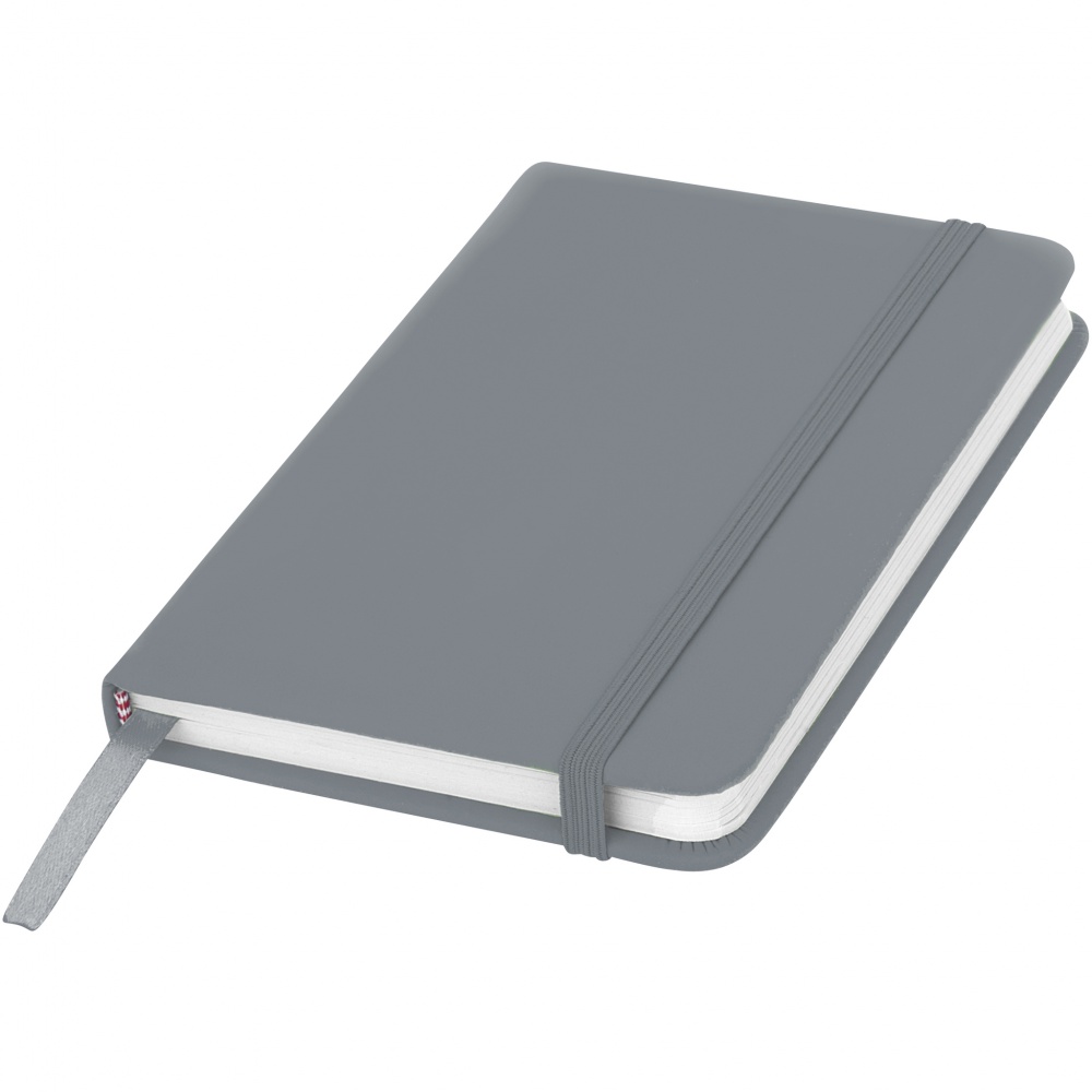 Logo trade business gifts image of: Spectrum A6 Notebook, grey