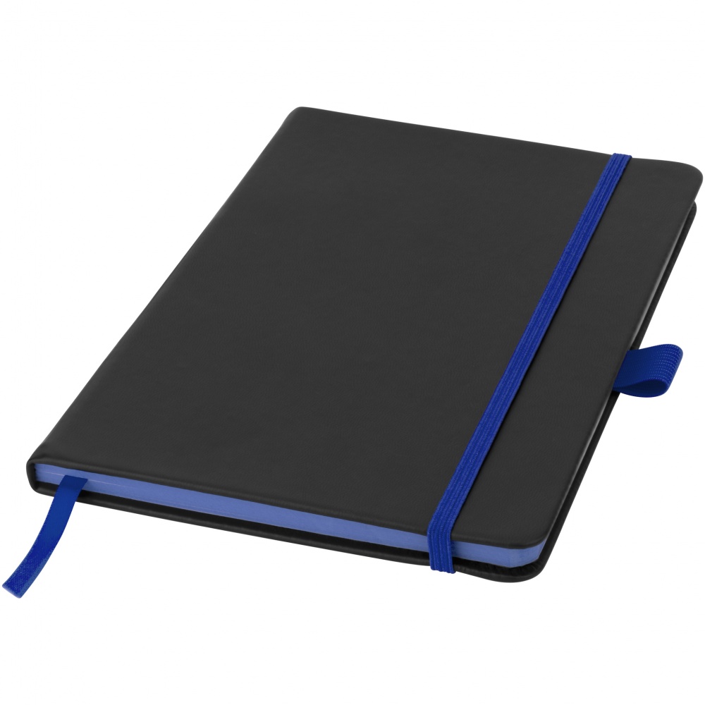 Logo trade promotional giveaways picture of: Colour Edge A5 Notebook, blue