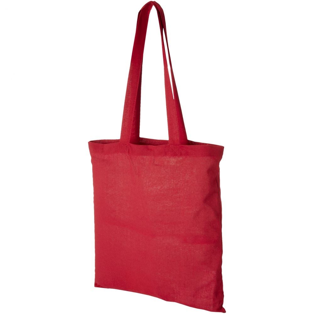 Logotrade promotional items photo of: Madras Cotton Tote, red