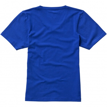 Logo trade promotional giveaways picture of: Kawartha short sleeve ladies T-shirt, blue