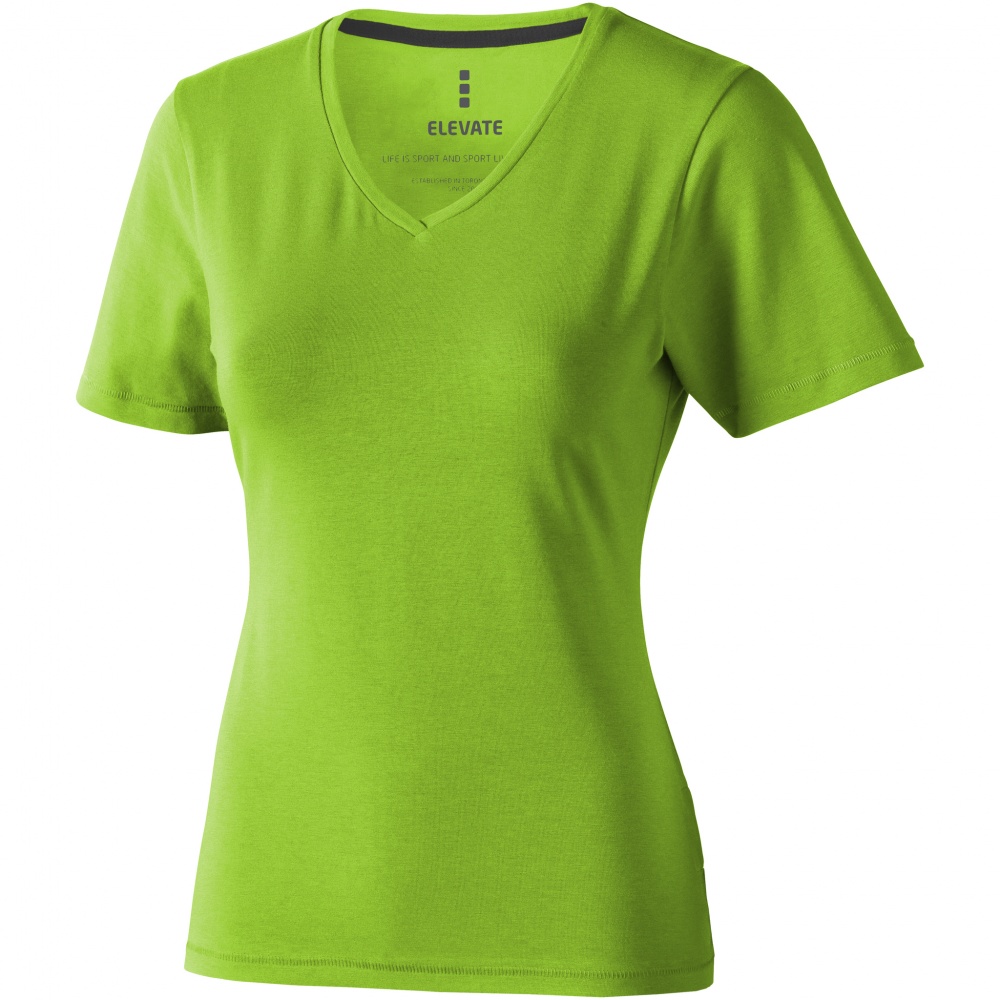 Logo trade promotional items image of: Kawartha short sleeve ladies T-shirt, light green