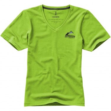 Logo trade corporate gift photo of: Kawartha short sleeve ladies T-shirt, light green