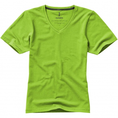 Logo trade promotional gifts image of: Kawartha short sleeve ladies T-shirt, light green