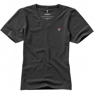 Logo trade corporate gifts image of: Kawartha short sleeve ladies T-shirt, dark grey