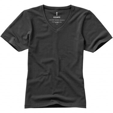 Logo trade corporate gift photo of: Kawartha short sleeve ladies T-shirt, dark grey