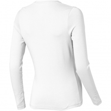 Logotrade promotional product image of: Ponoka long sleeve ladies T-shirt, white