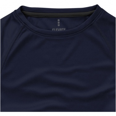 Logo trade promotional merchandise photo of: Niagara short sleeve T-shirt, navy