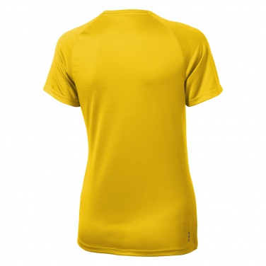 Logo trade promotional merchandise picture of: Niagara short sleeve ladies T-shirt, yellow