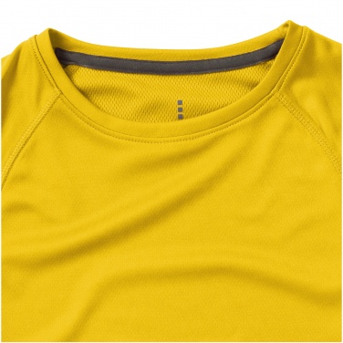 Logotrade promotional giveaway image of: Niagara short sleeve ladies T-shirt, yellow