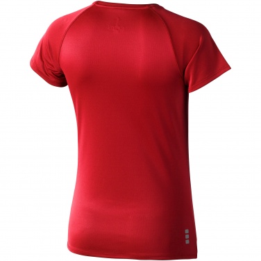 Logo trade promotional giveaways image of: Niagara short sleeve ladies T-shirt, red