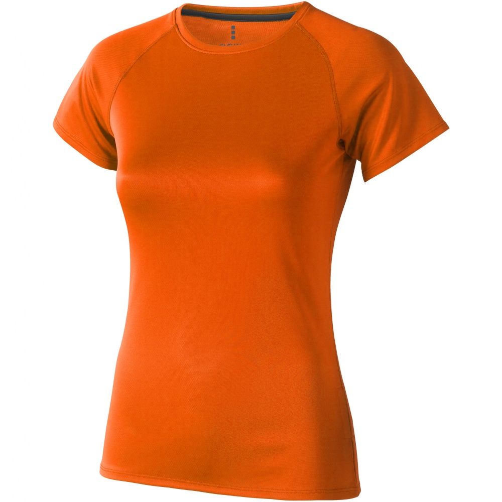 Logotrade promotional product picture of: Niagara short sleeve ladies T-shirt, orange