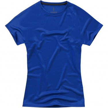 Logotrade promotional item picture of: Niagara short sleeve ladies T-shirt, blue