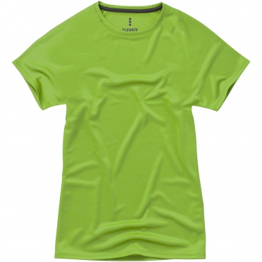 Logo trade corporate gifts image of: Niagara short sleeve ladies T-shirt, light green