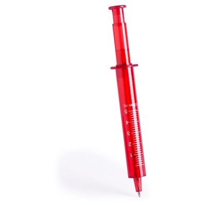 Logotrade business gift image of: Ball pen "syringe", Red