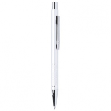 Logo trade business gifts image of: Ball pen, Silver