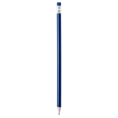 Logo trade promotional merchandise picture of: Pencil with eraser, Blue