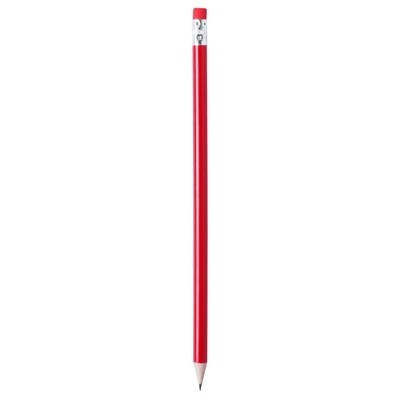 Logotrade corporate gift image of: Pencil with eraser, Red