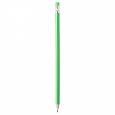 Logotrade promotional gift picture of: Pencil with eraser, Green