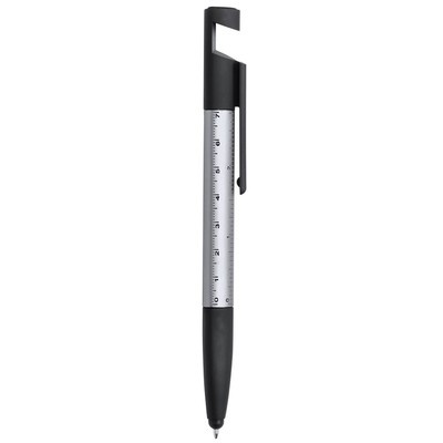 Logo trade promotional giveaway photo of: Multifunctional tool, ball pen, screen cleaner, ruler, phone stand, touch pen, screwdrivers