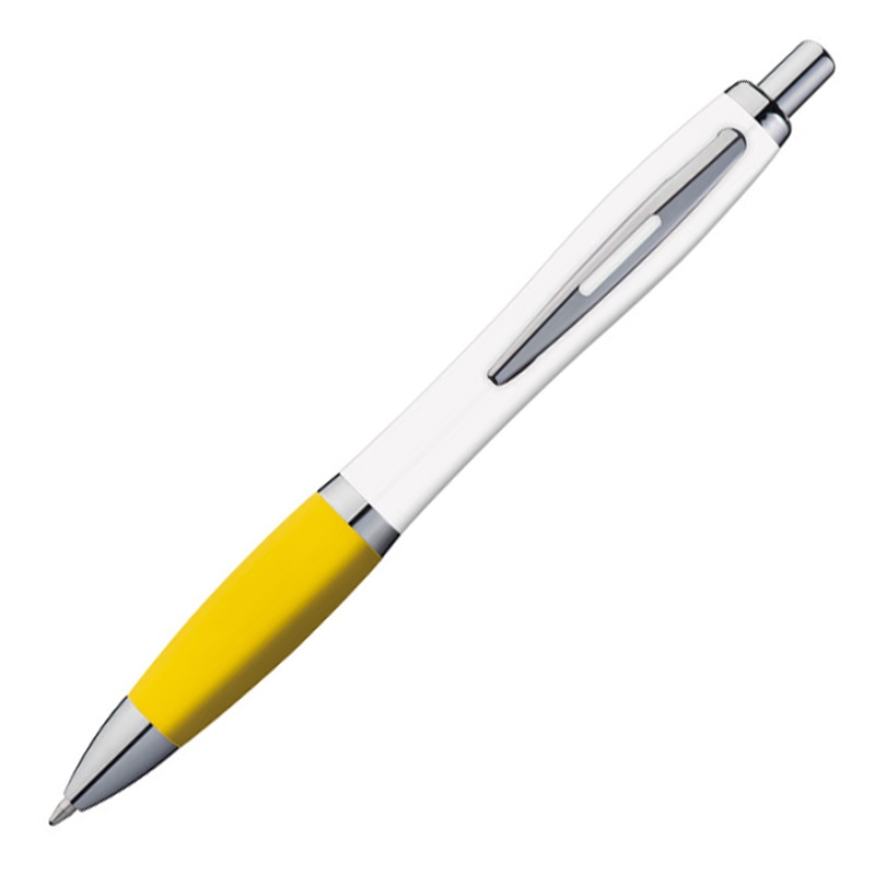 Logotrade promotional item image of: Ball pen KALININGRAD, Yellow