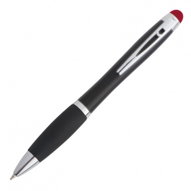 Logotrade corporate gift picture of: Light up touch pen for engraving LA NUCIA, Red