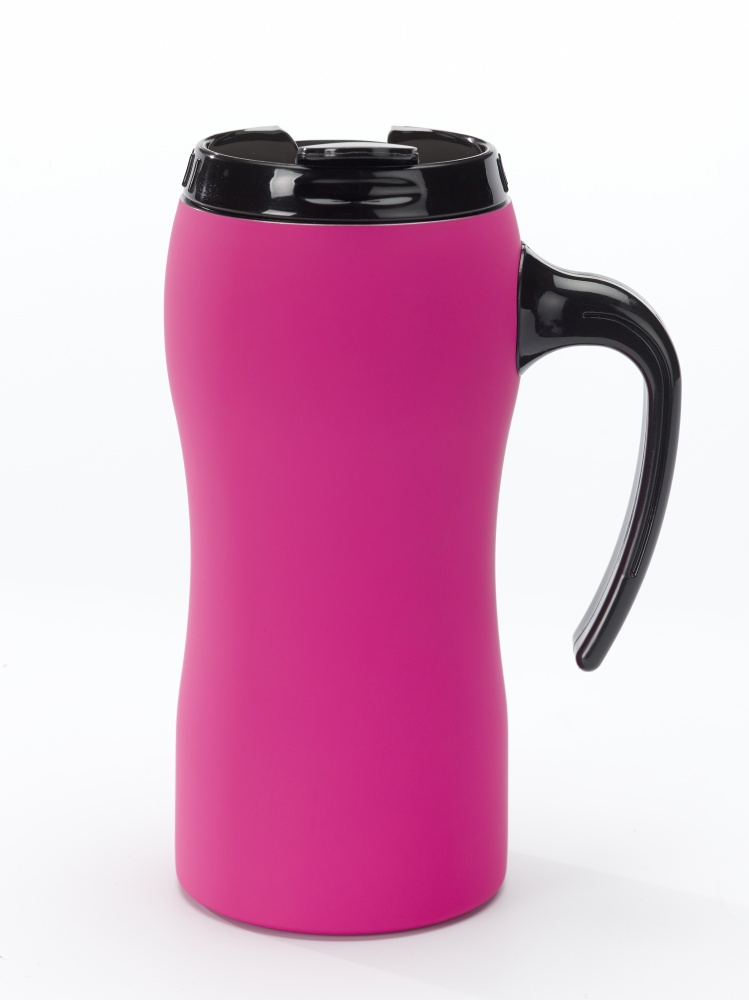 Logotrade promotional products photo of: THERMAL MUG COLORISSIMO, 500 ml, rose