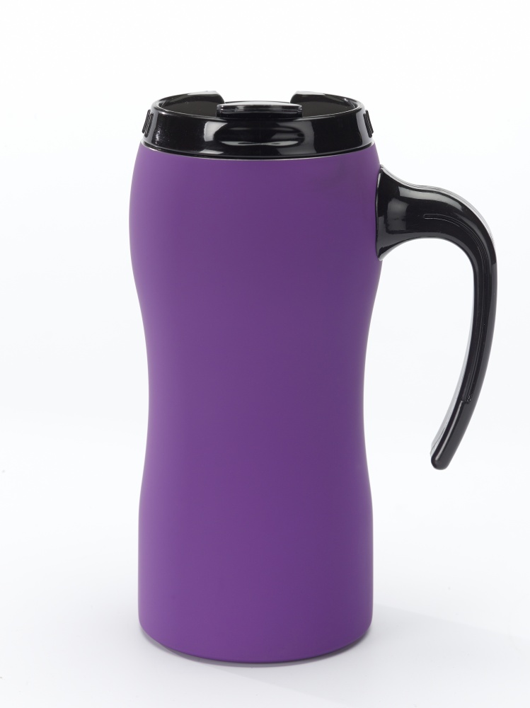 Logotrade promotional gift picture of: THERMAL MUG COLORISSIMO, 500 ml, purple