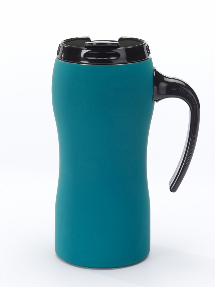 Logo trade promotional items picture of: THERMAL MUG COLORISSIMO, 500 ml, turquoise