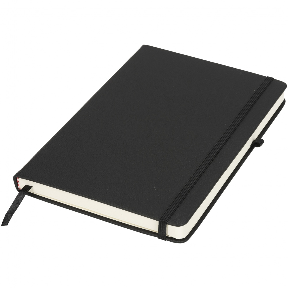 Logo trade corporate gift photo of: Rivista medium notebook, black