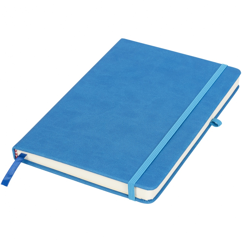 Logo trade promotional items image of: Rivista medium notebook, blue