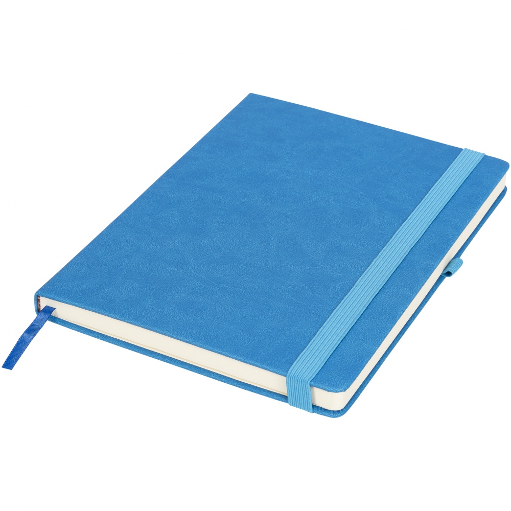 Logo trade promotional giveaways picture of: Rivista notebook large, blue