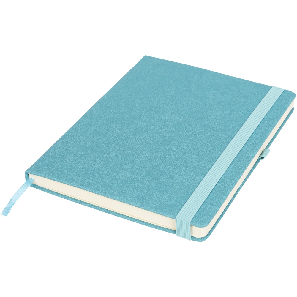 Logotrade promotional items photo of: Rivista notebook large, aqua blue