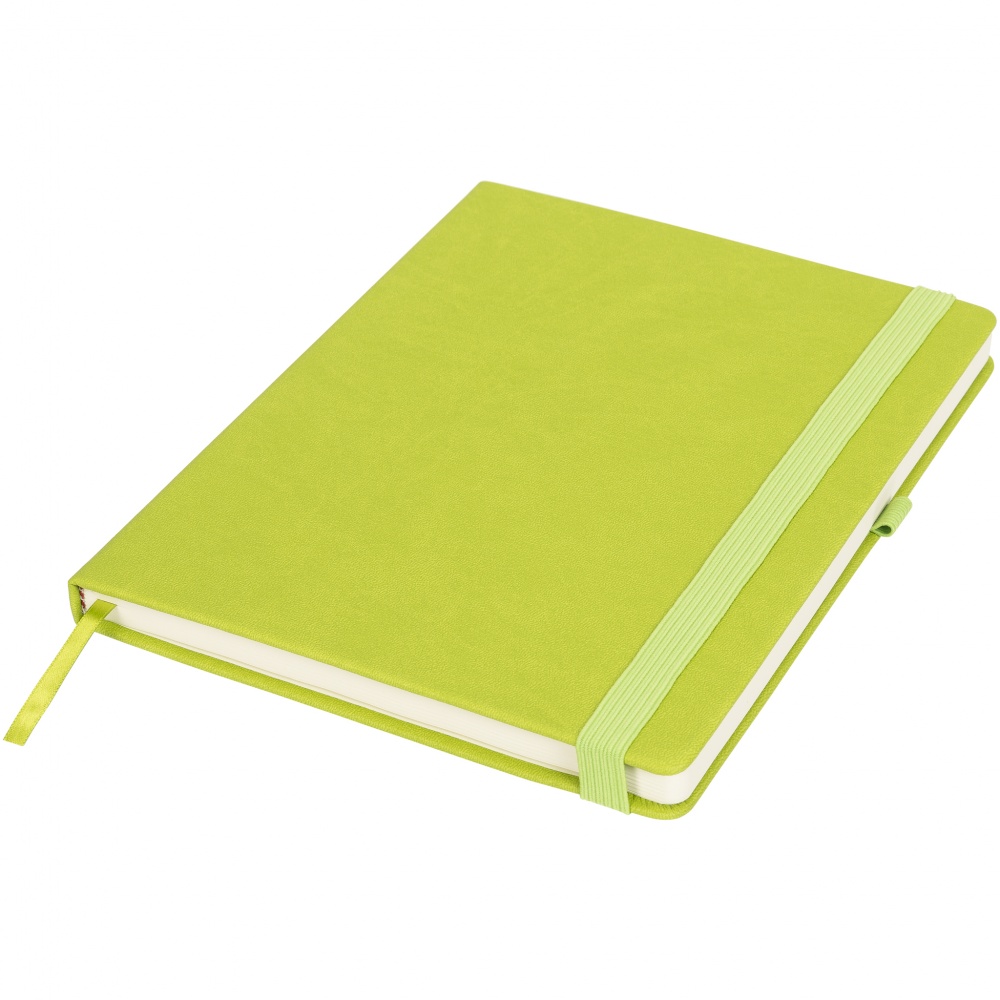 Logo trade promotional items image of: Rivista notebook large, green