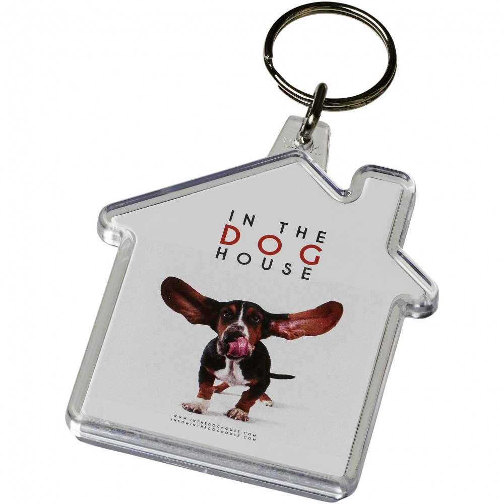 Logotrade business gift image of: Combo house-shaped keychain