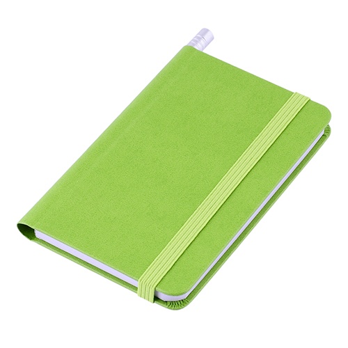 Logo trade promotional gifts picture of: Notebook A7, Green