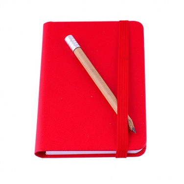 Logotrade corporate gift image of: Notebook A7, Red