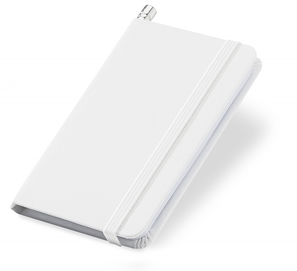 Logotrade promotional item image of: Notebook A7, White