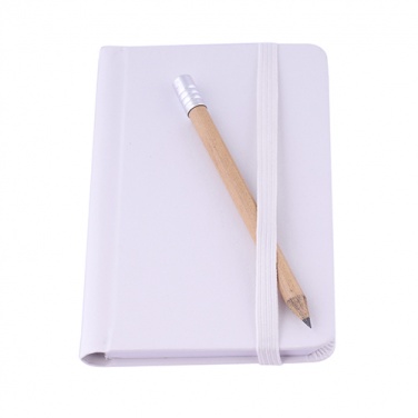 Logotrade promotional gift image of: Notebook A7, White