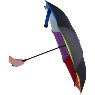 Logo trade promotional product photo of: Colourful reversible automatic umbrella, multicolor