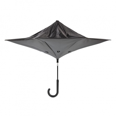 Logotrade promotional item picture of: Reversible windproof  umbrella 23”, grey