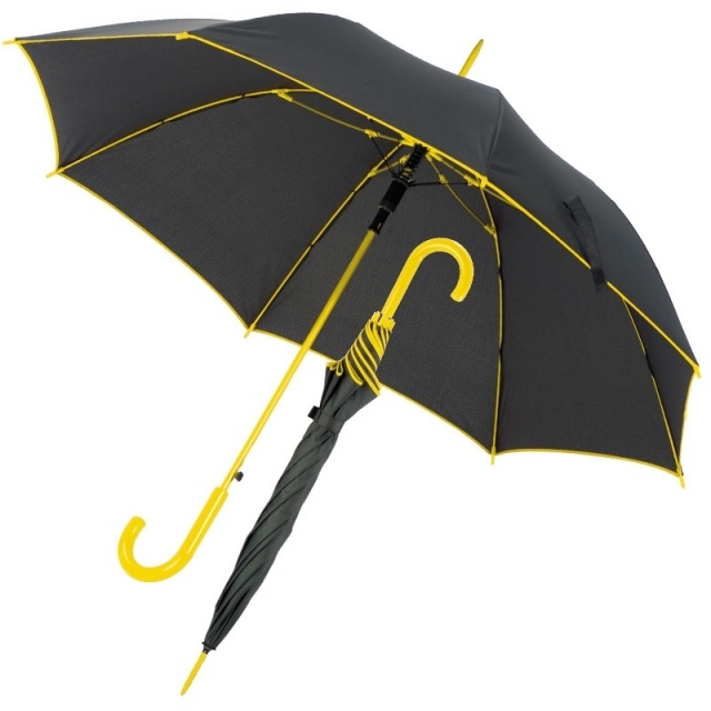 Logo trade promotional merchandise image of: Umbrella 'Paris'  ø 103, yellow