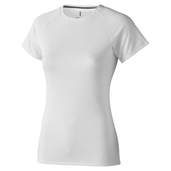 Logo trade advertising product photo of: Niagara short sleeve ladies T-shirt, valge