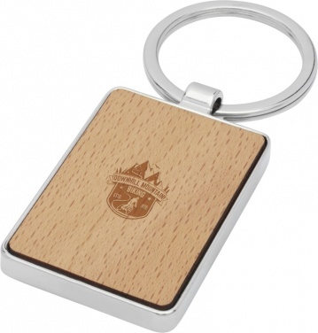 Logotrade promotional giveaways photo of: Mauro beech wood rectangular keychain