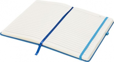 Logo trade promotional giveaway photo of: Rivista medium notebook, blue